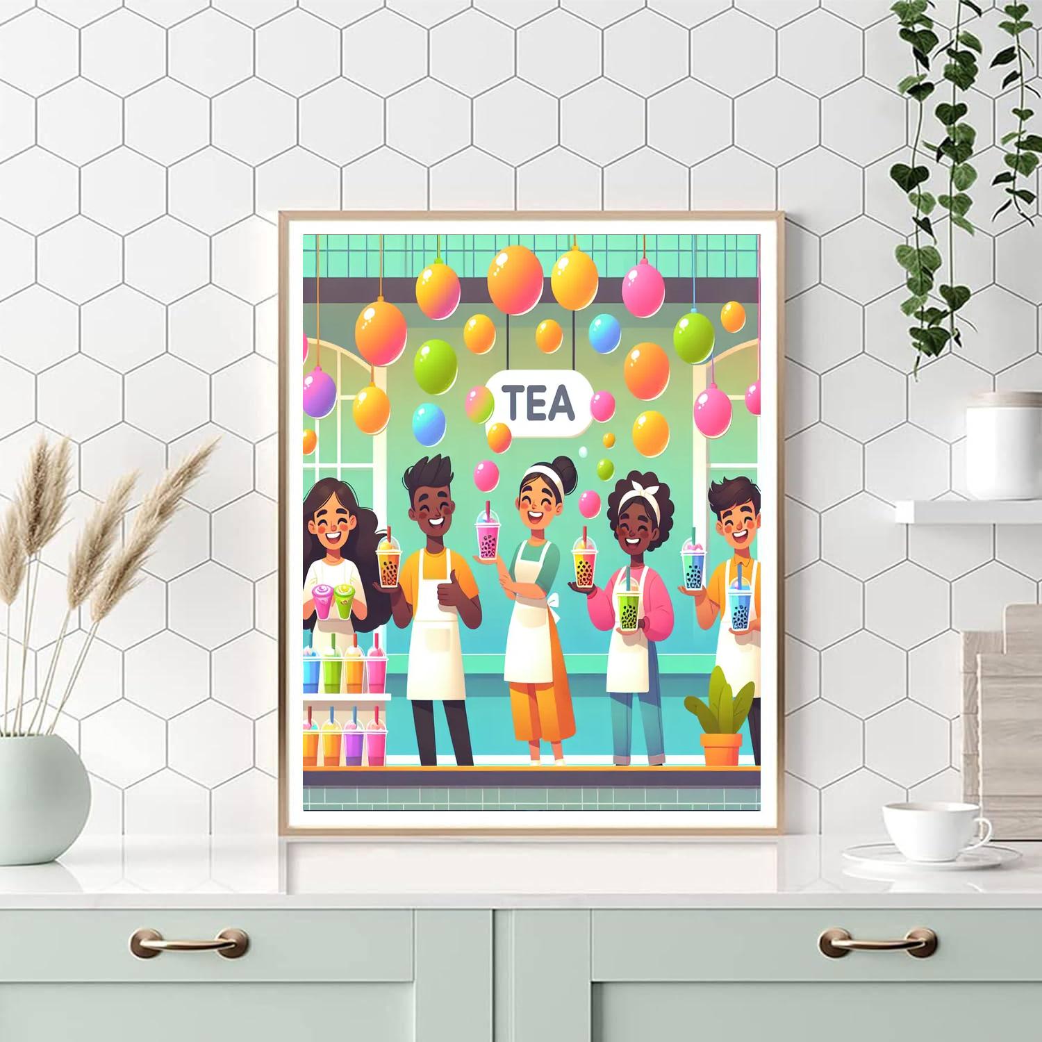 Bubble Tea Paradise Paint By Color