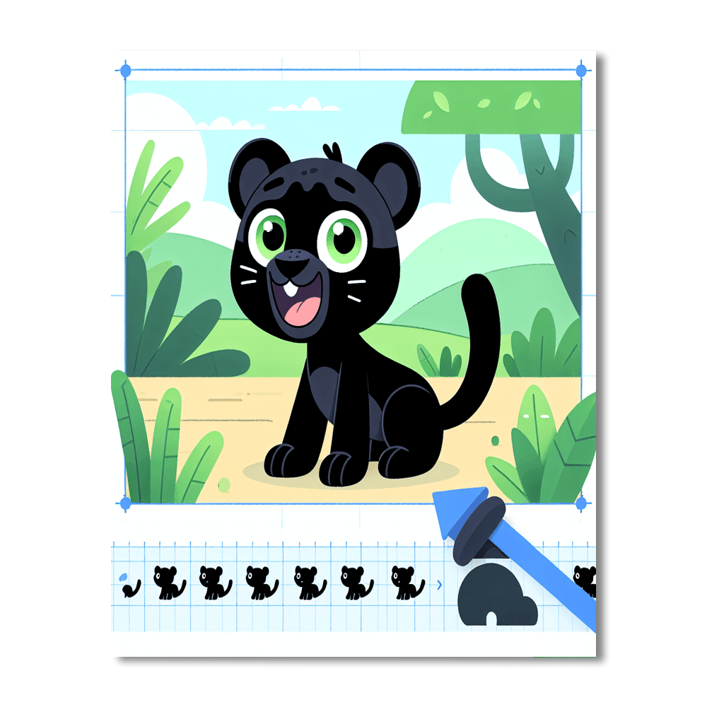 Prowling Panther Paint By Numbers Kits