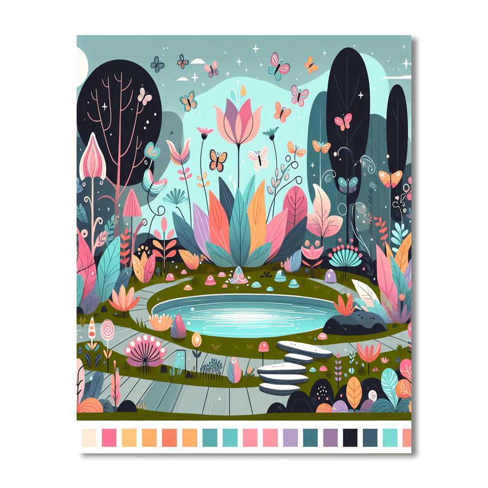 Secret Garden Adventure Painting Number Kit