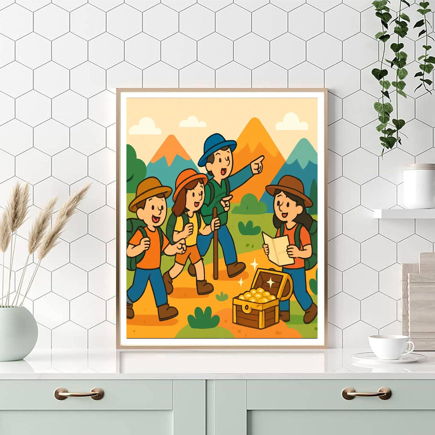 Daring Explorer Adventure Numbered Painting Kits