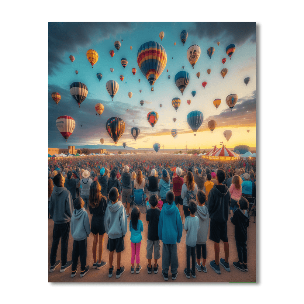The Albuquerque International Balloon Fiesta - Albuquerque, Usa Painting Number Kit