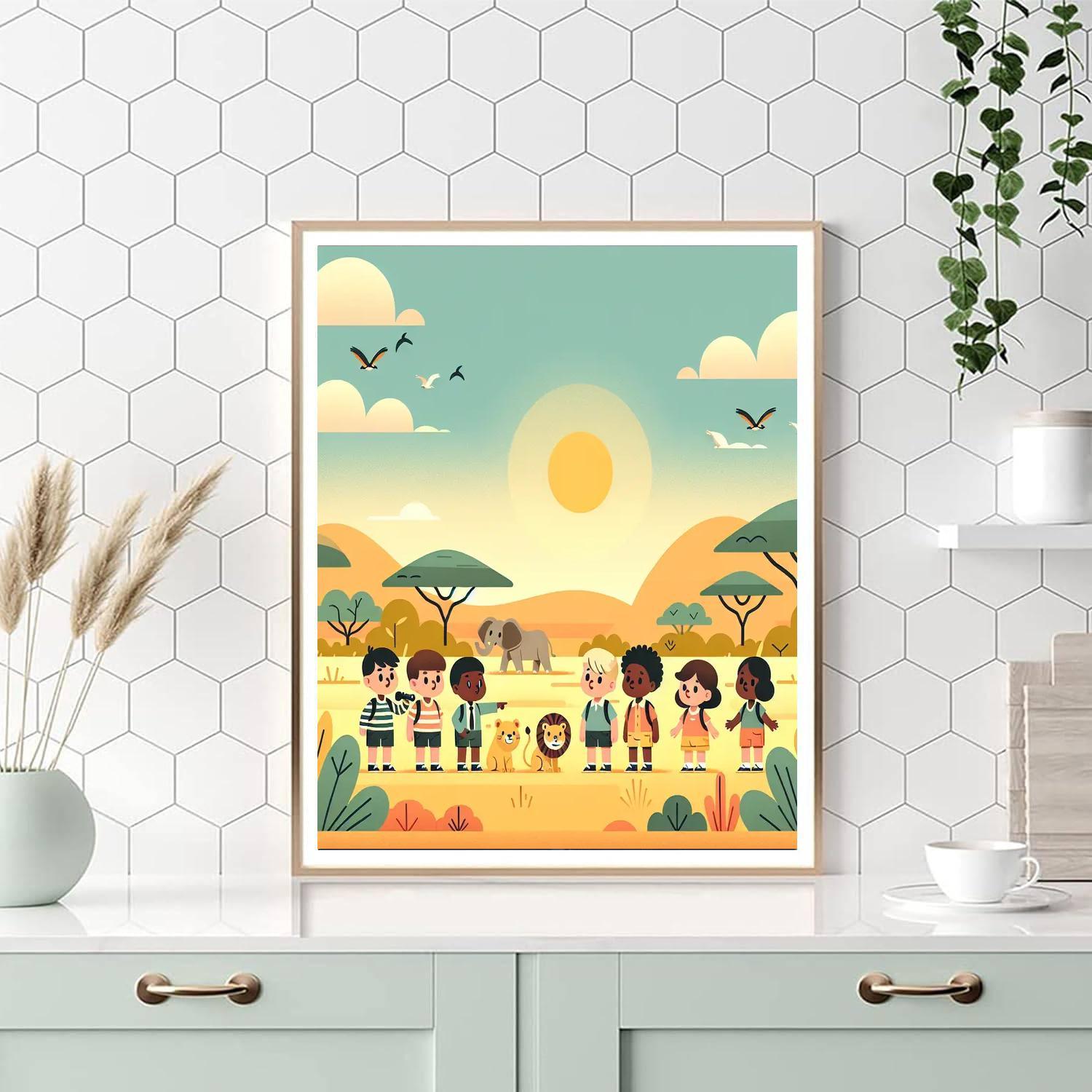 Safari Fun In The Savanna Paint By Number