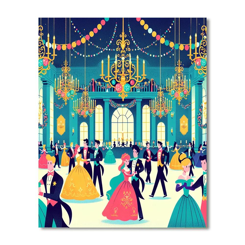 Royal Ball Festivity DIY Paint By Numbers