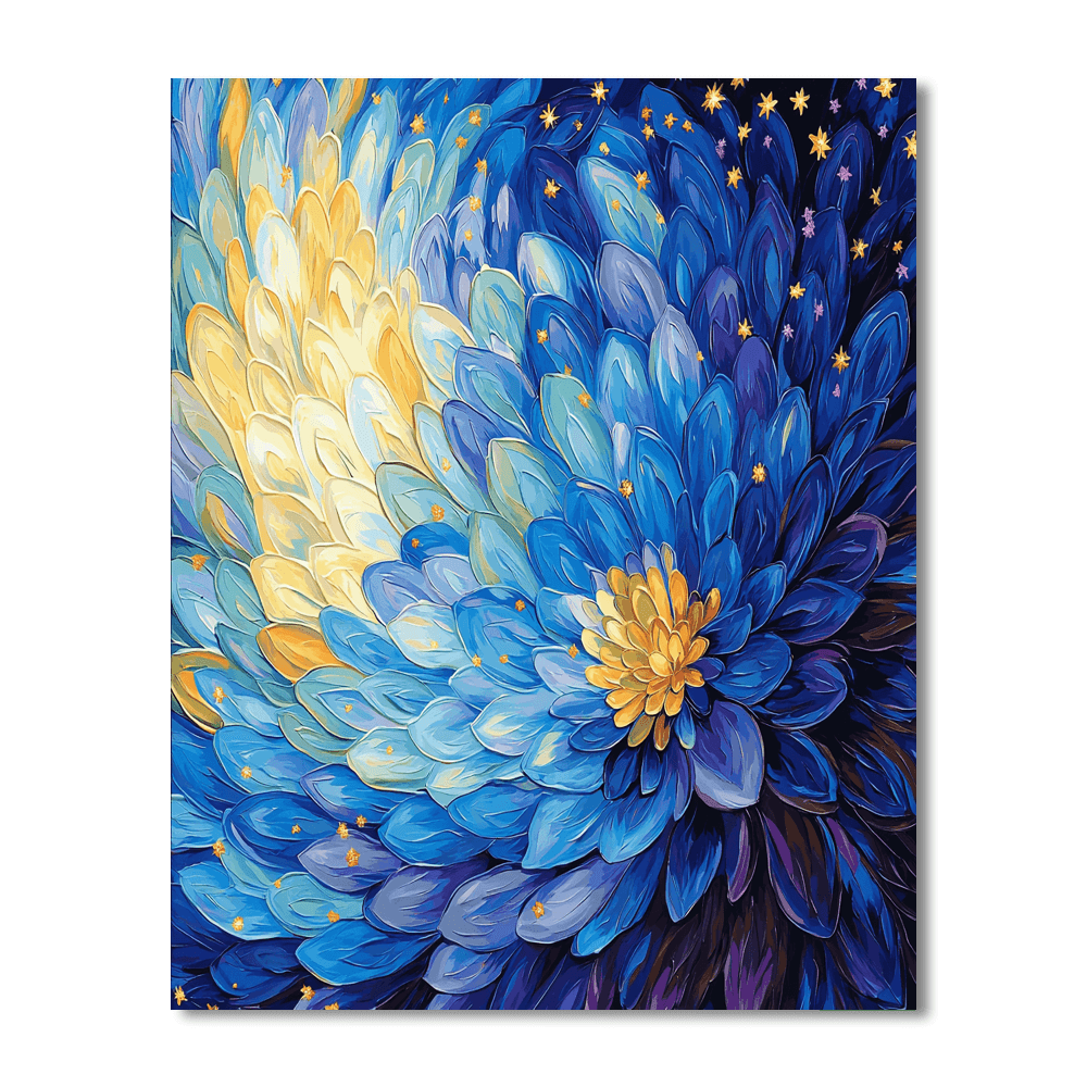 Vincent Van Gogh Inspired Galactic Petals  Paint By Numbers Kits