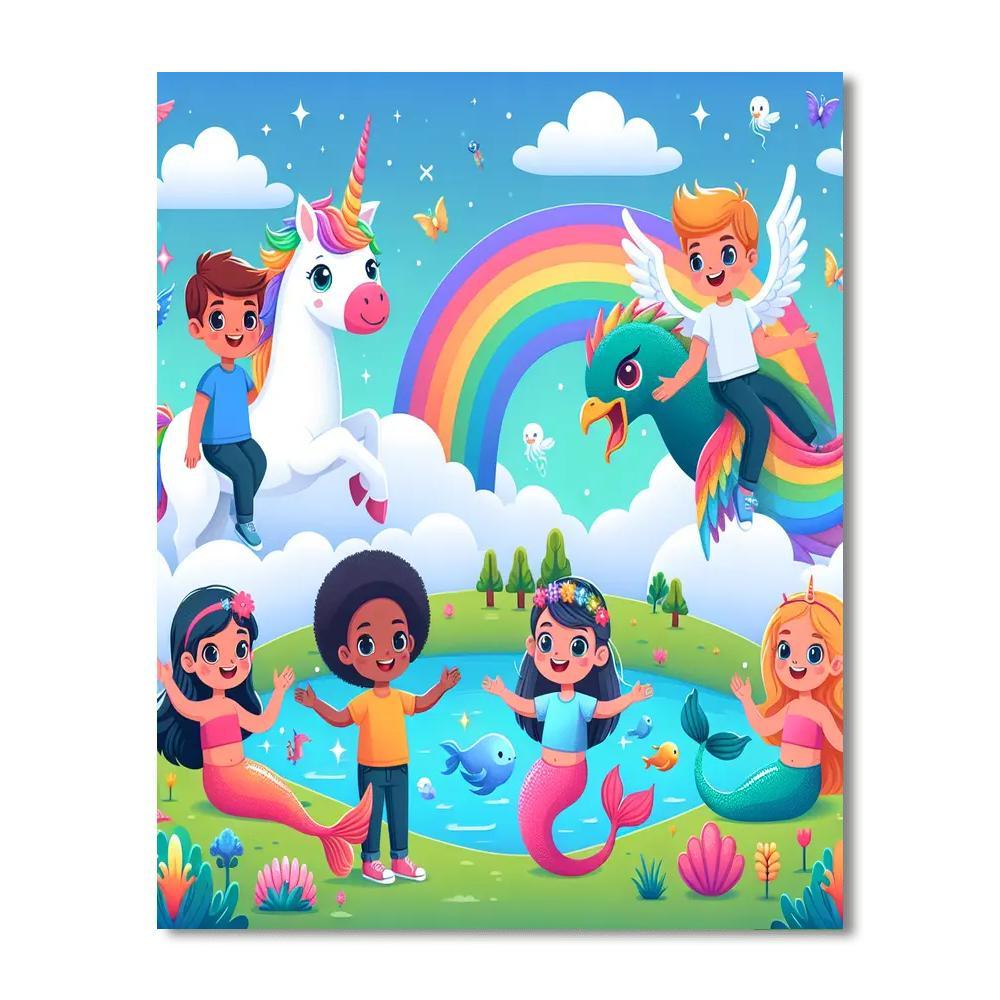 Mythical Creatures Discovery Paint By Color