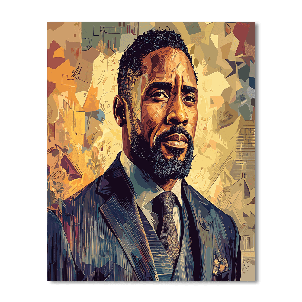 Idris Elba: The Charismatic King Of Versatility Painting By Numbers Kit