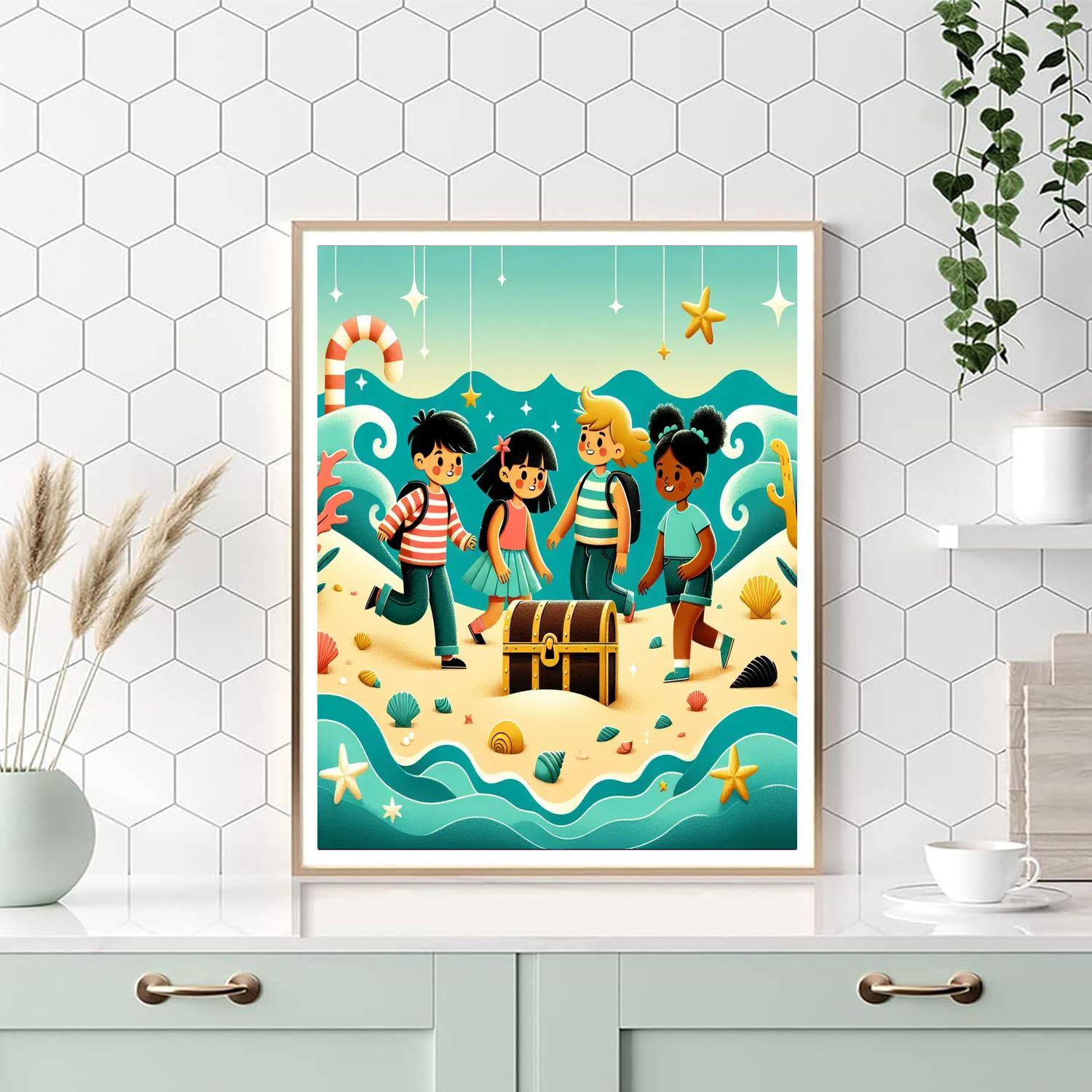 Seaside Discovery Adventure Paint By Numbers Art