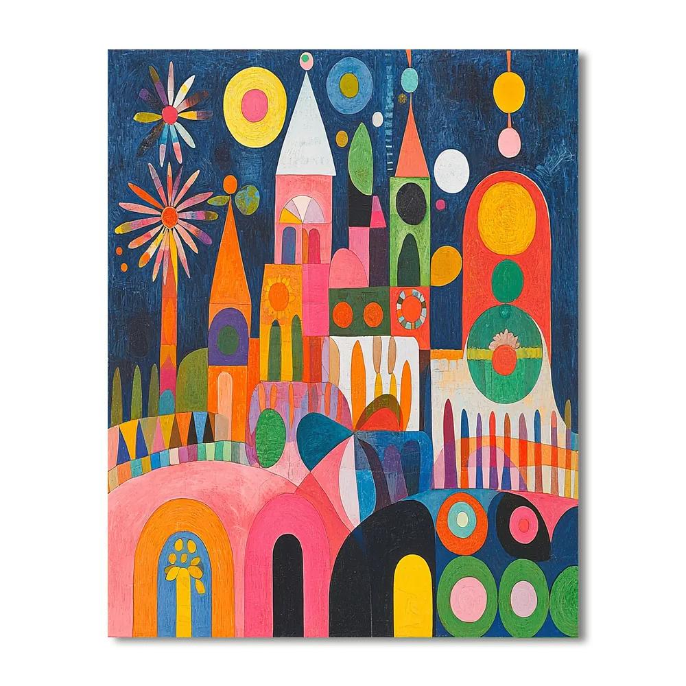 Paul Klee Inspired Joyful Whimsy  Numbered Painting Kits