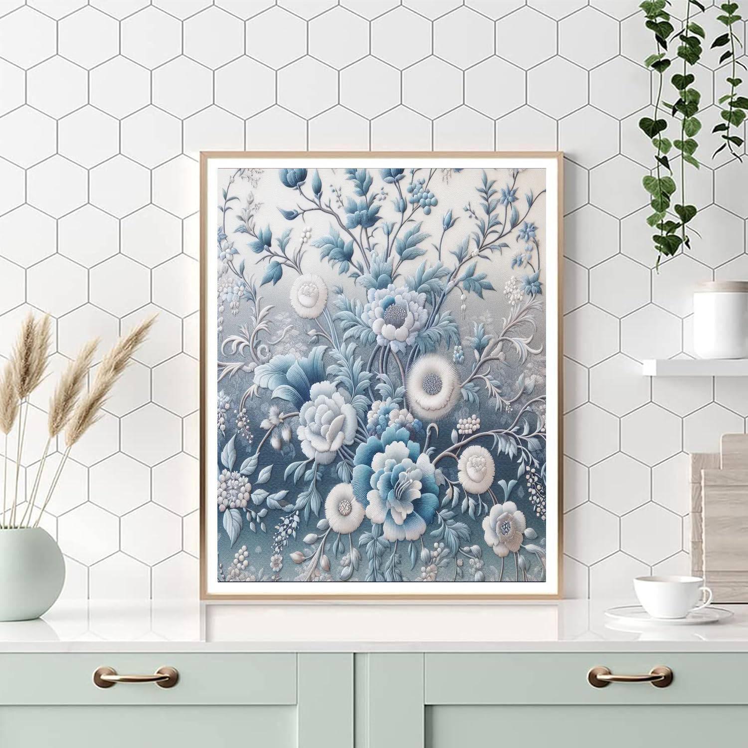 Winter Bloom Tapestry Paint By Number