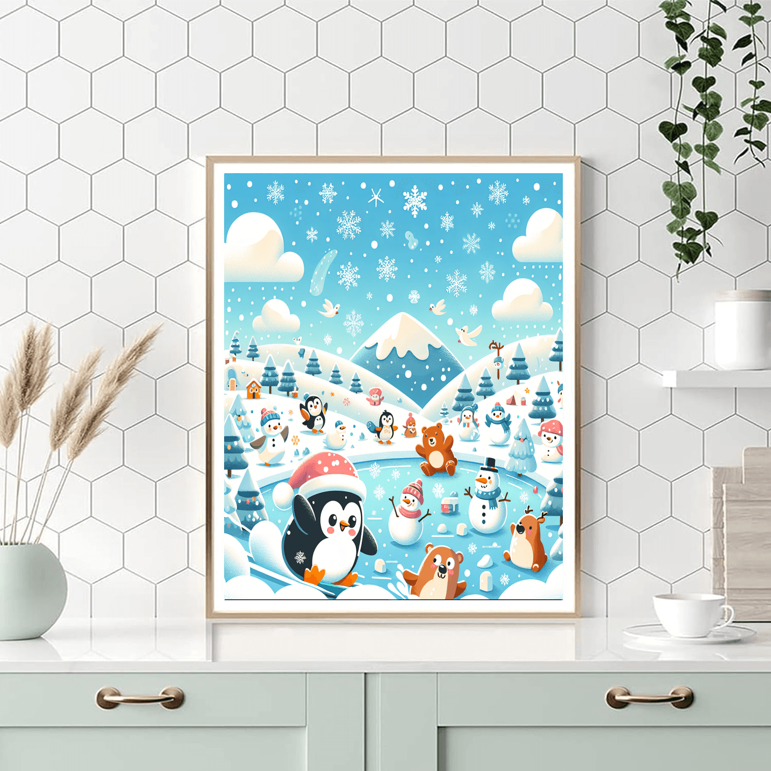Winter Wonderland Friends DIY Paint By Numbers