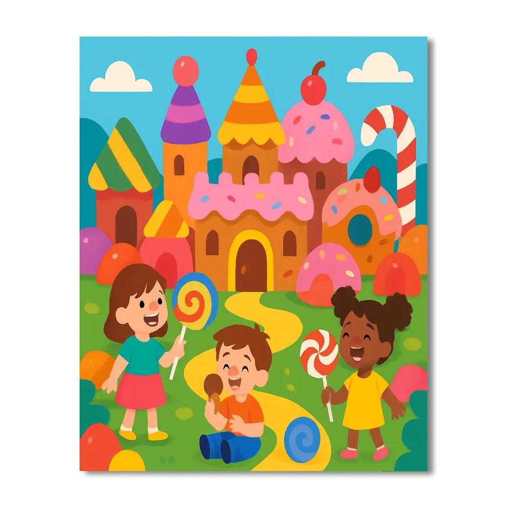 Charming Candy Kingdom Paint By Numbers Kits
