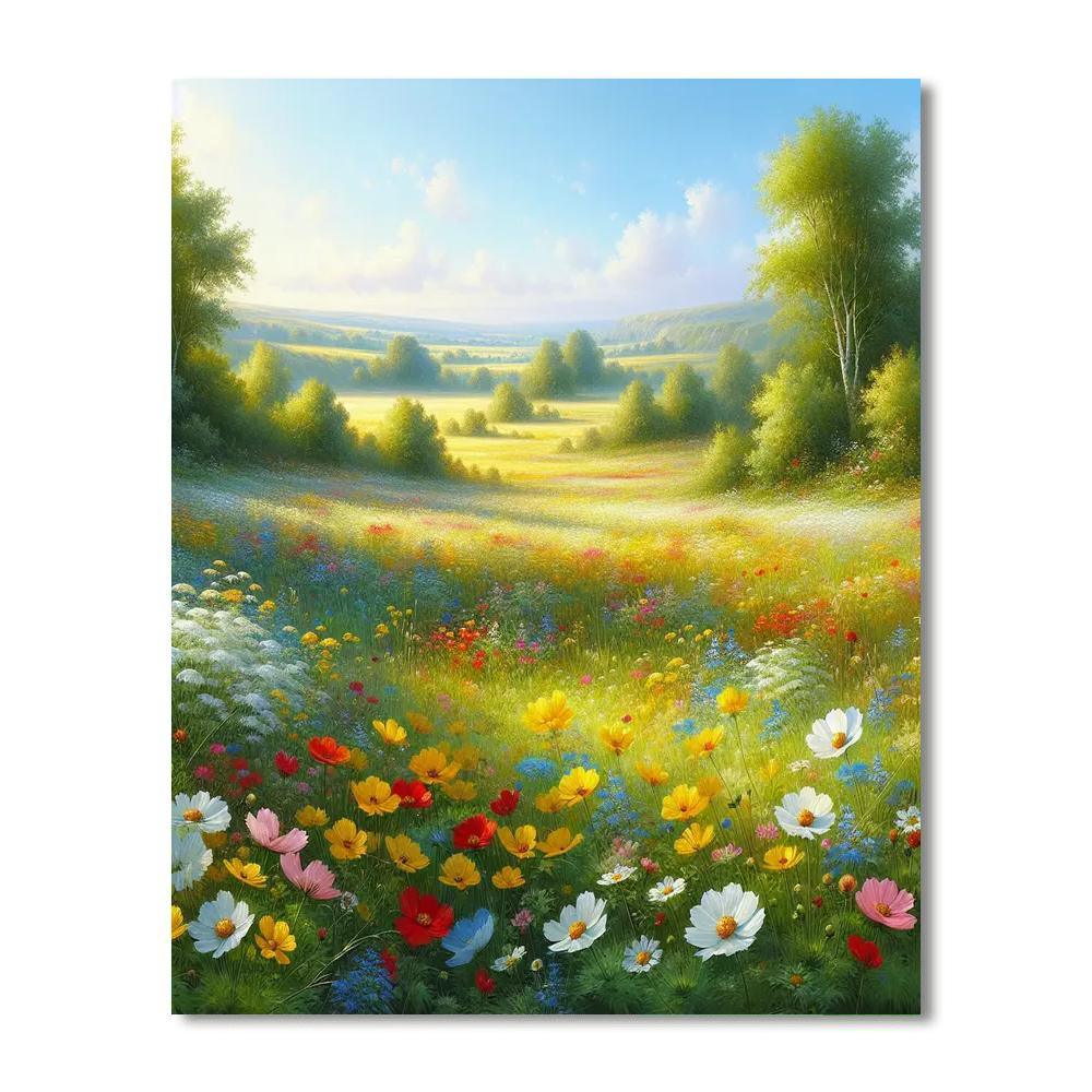Meadow Breeze Escapade Number Painting