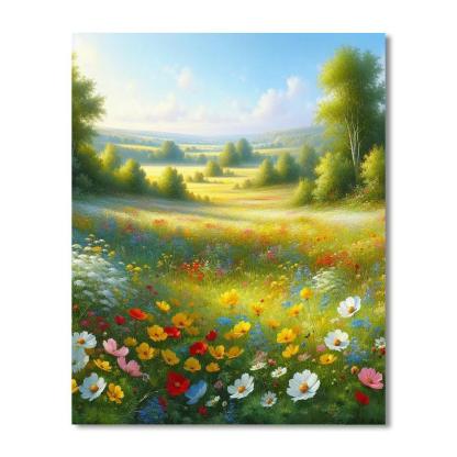Meadow Breeze Escapade Number Painting