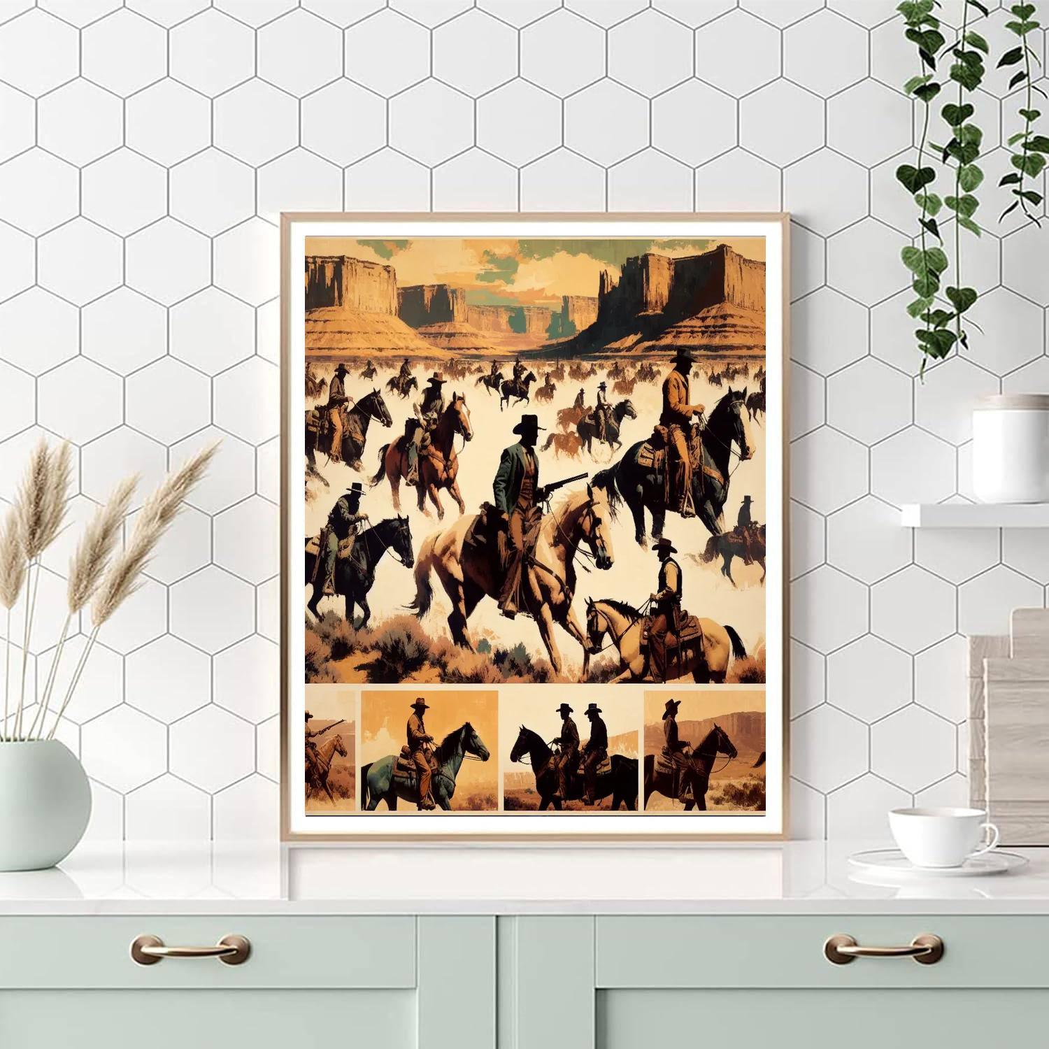 Adventure In The Wild West Paint By Numbers Art