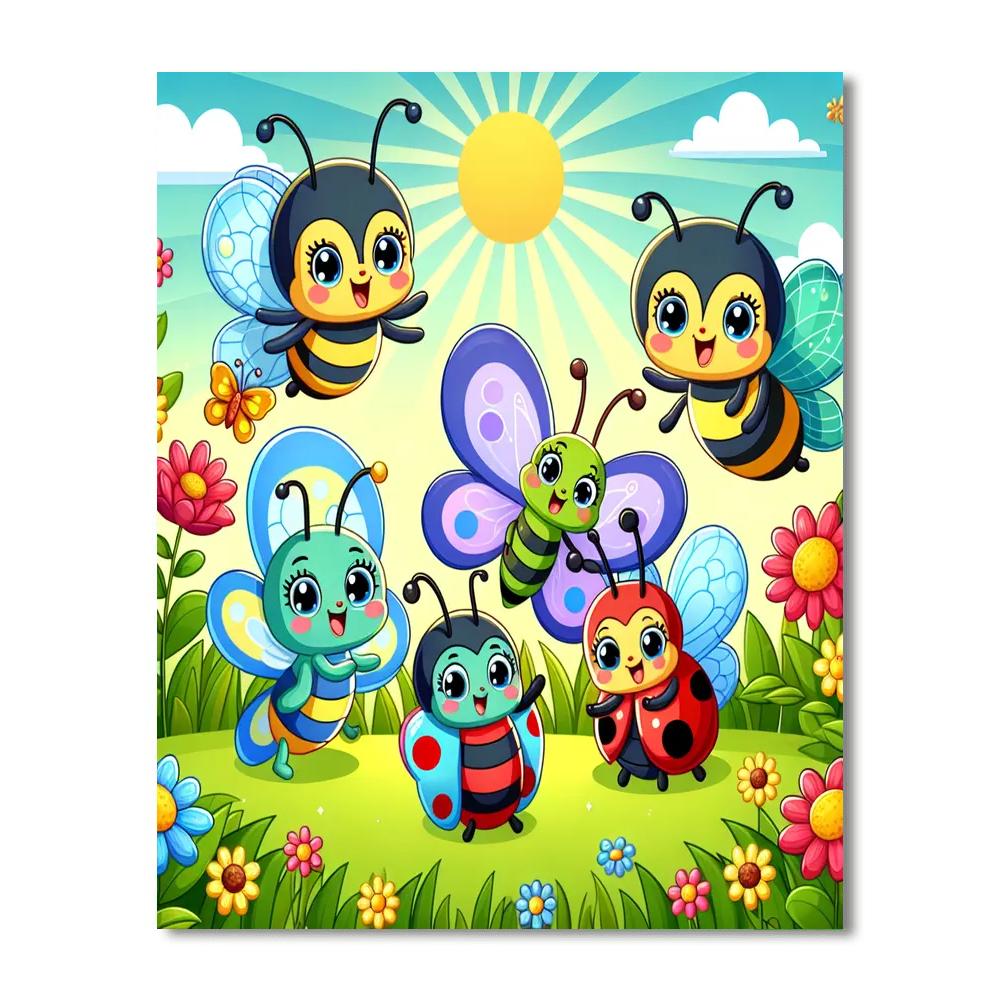 Insect Kingdom Number Painting