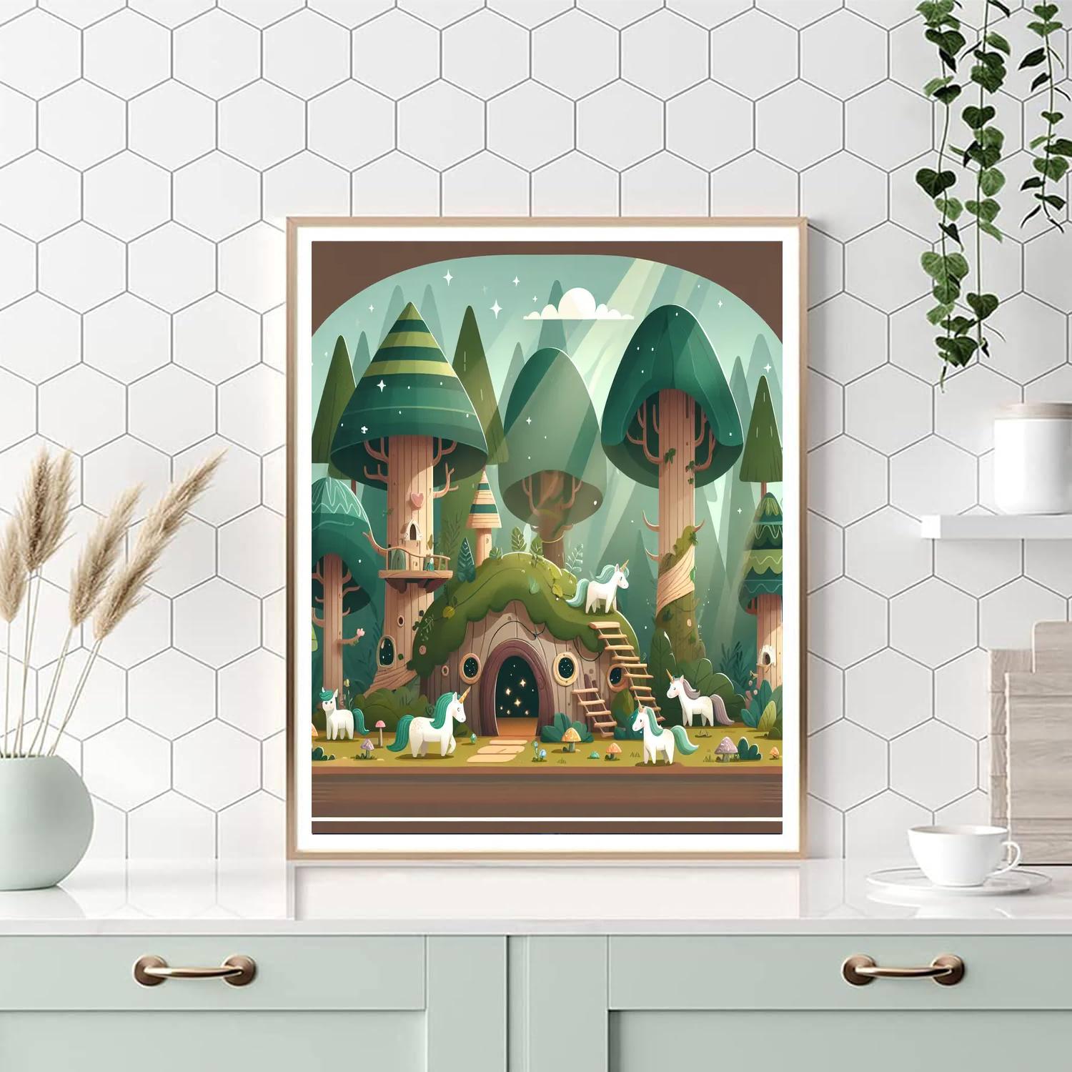 Forest Magic Hideout Paint By Numbers