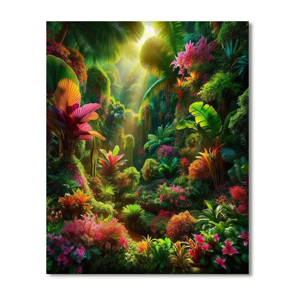 Verdant Oasis Painting Number Kit