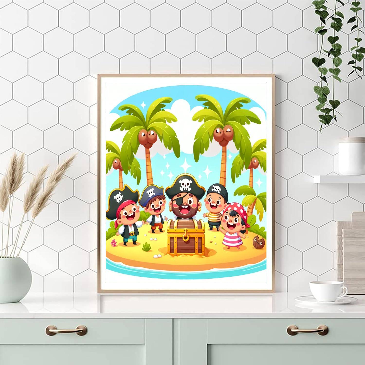 Treasure Hunt On The Island Paint By Number