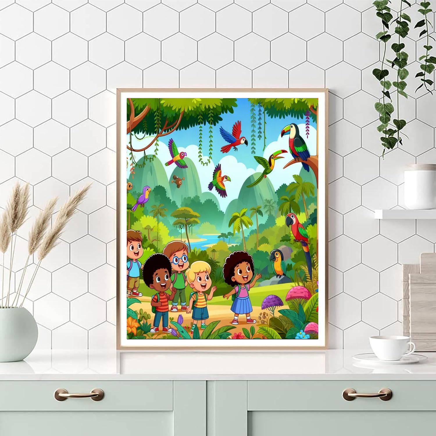 Rainforest Ranger Mission Numbered Painting Kits