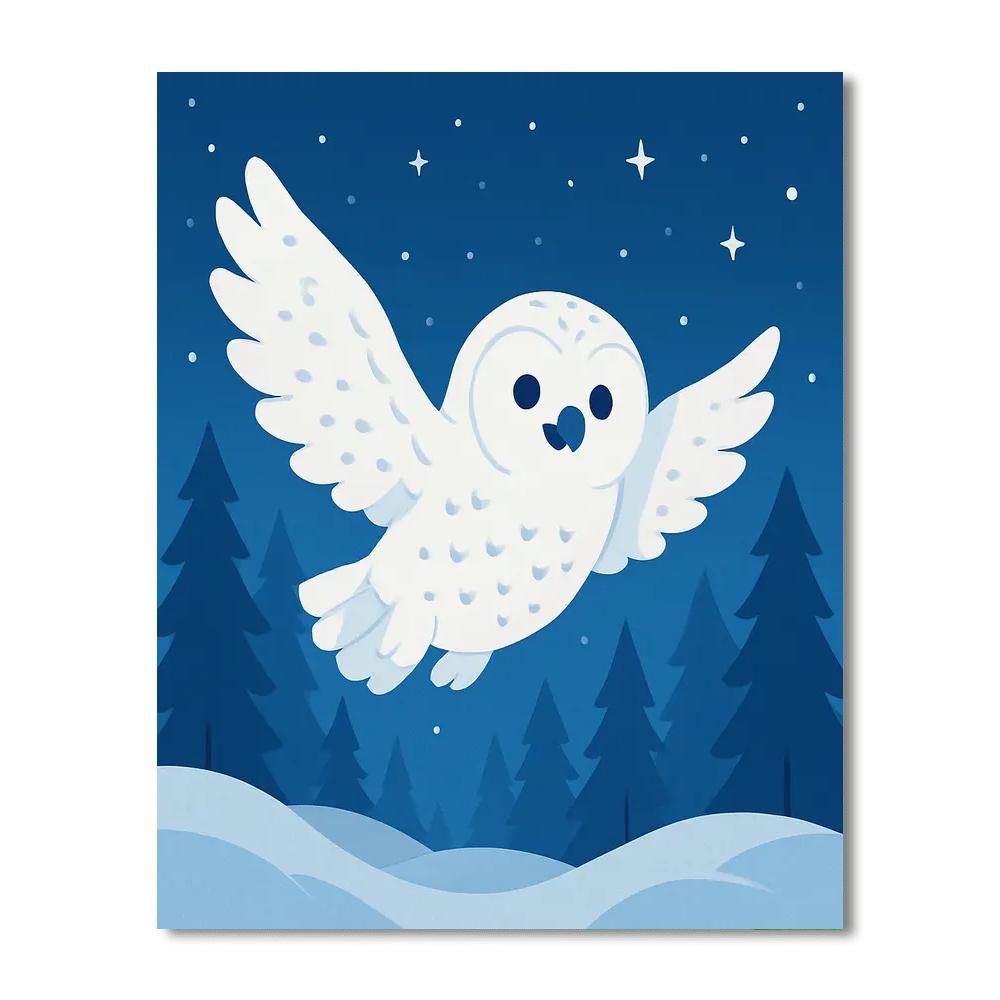 Adventures Of A Snowy Owl Painting By Numbers Kit