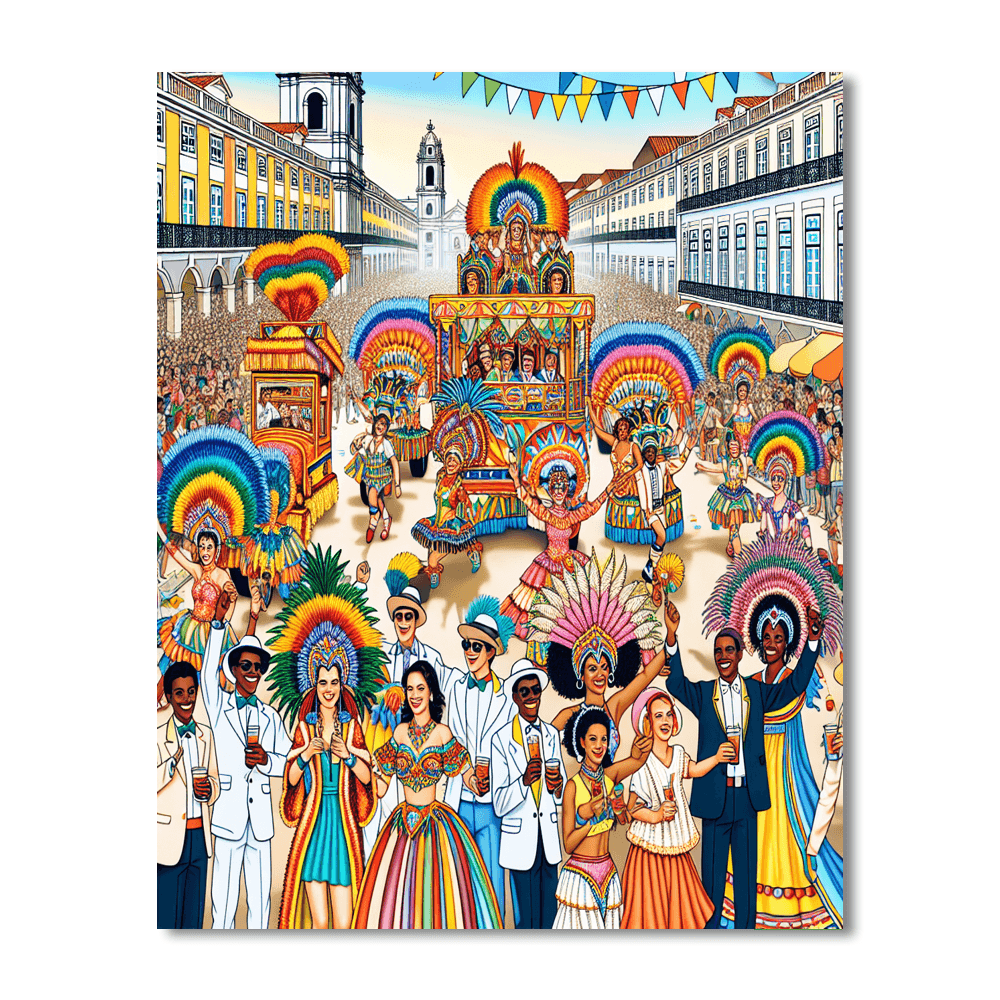 Lisbon Carnival - Portugal Numbered Painting Kits