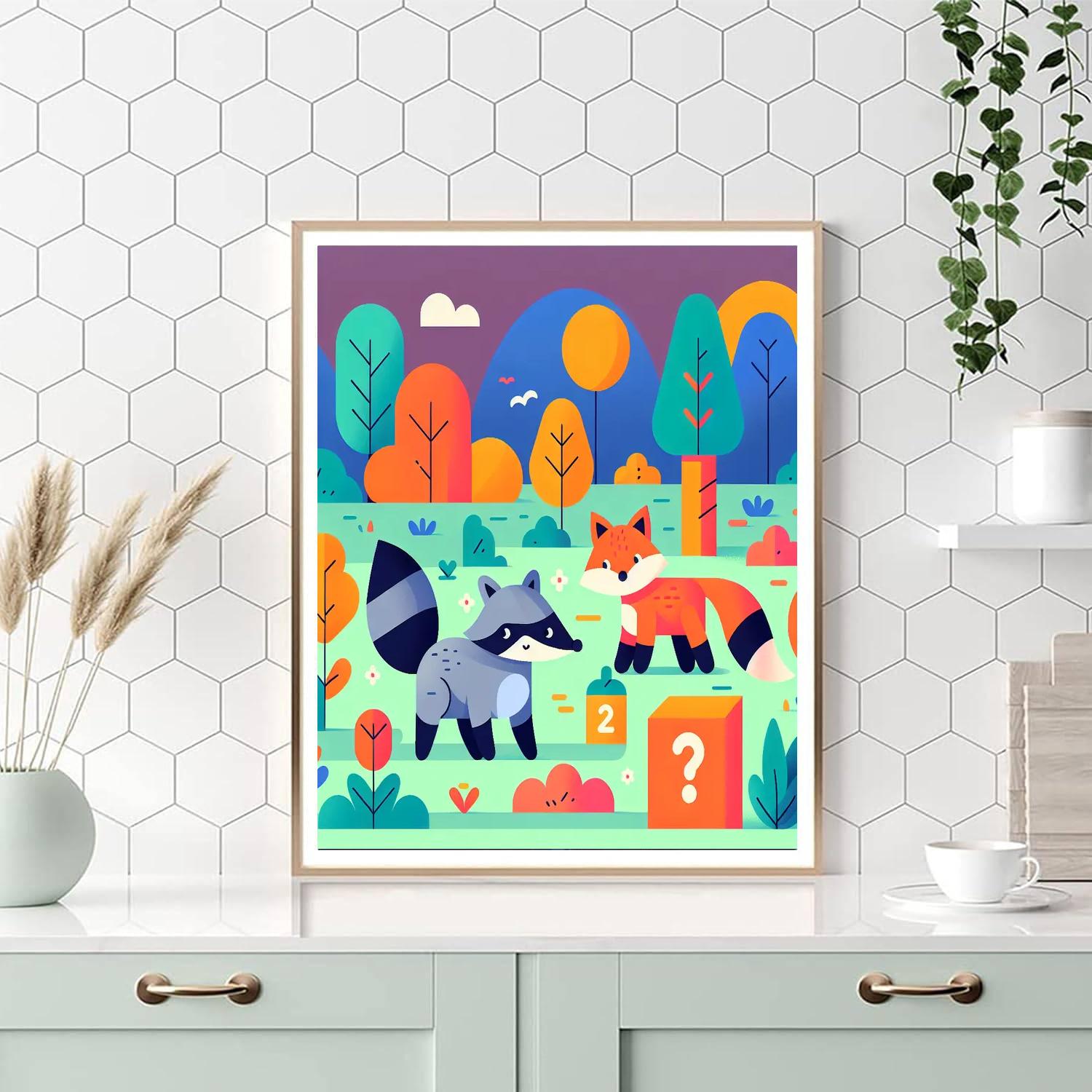 Curious Critter Chronicles Paint By Numbers Art
