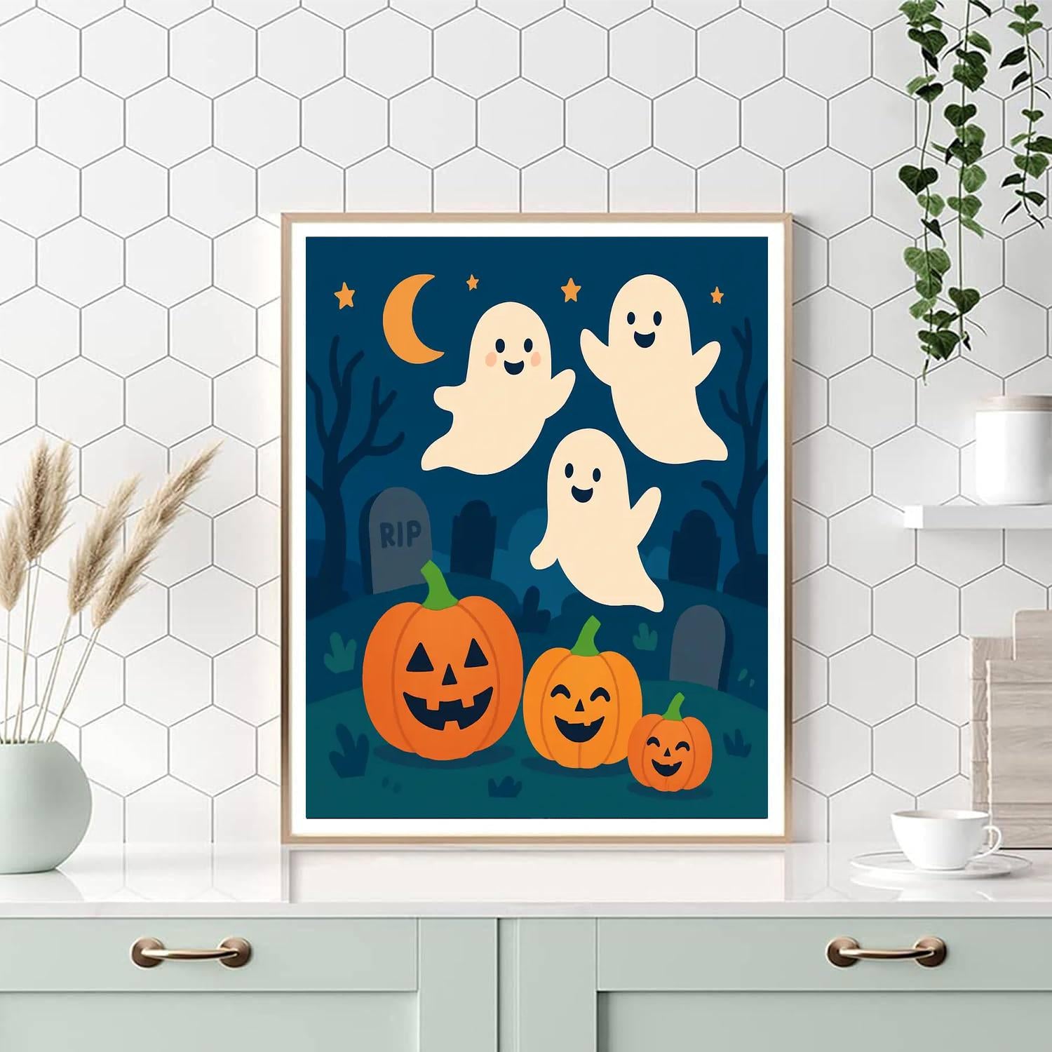 Spooky Halloween Hunt Painting By Numbers Kit