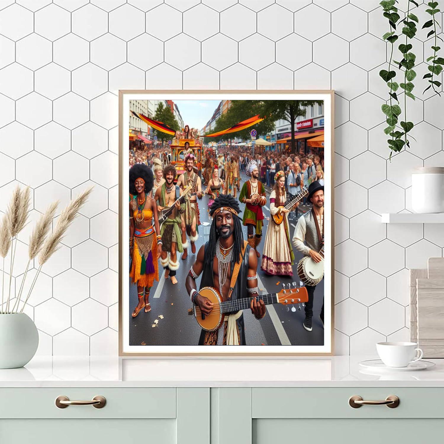 The Carnival Of Cultures - Germany Numbered Painting Kits