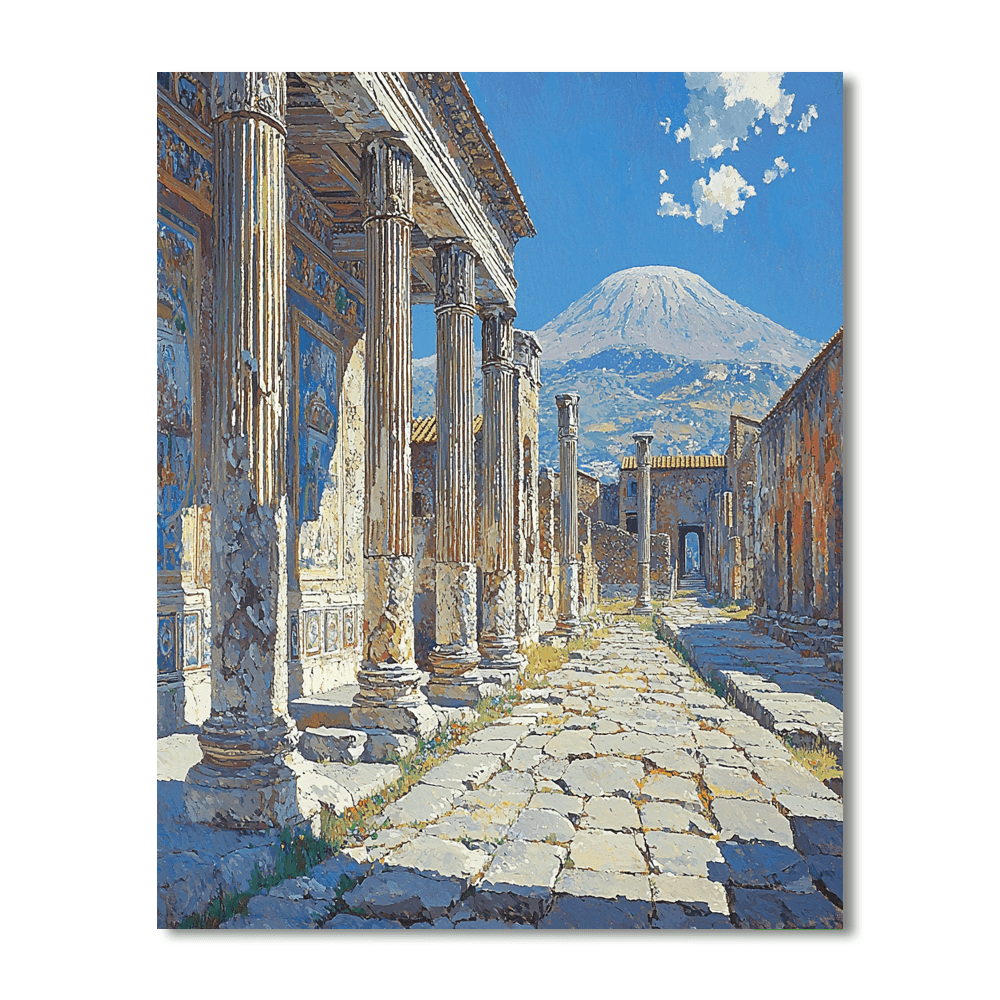 Pompeii Ruins DIY Paint By Numbers