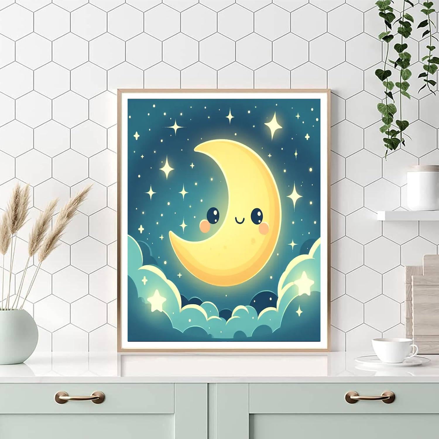 Whimsical Moonlight Numbered Painting Kits