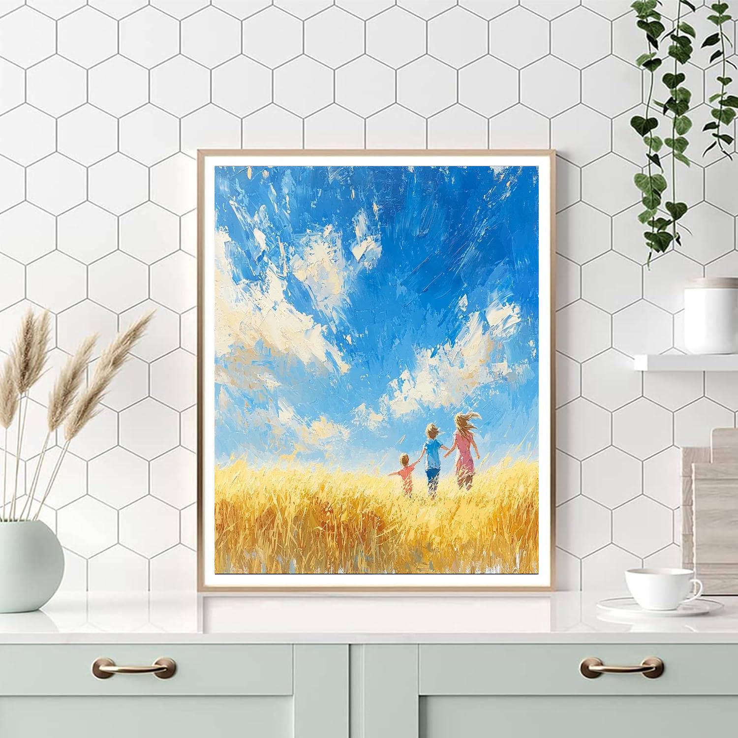 Golden Fields Of Childhood Paint By Number