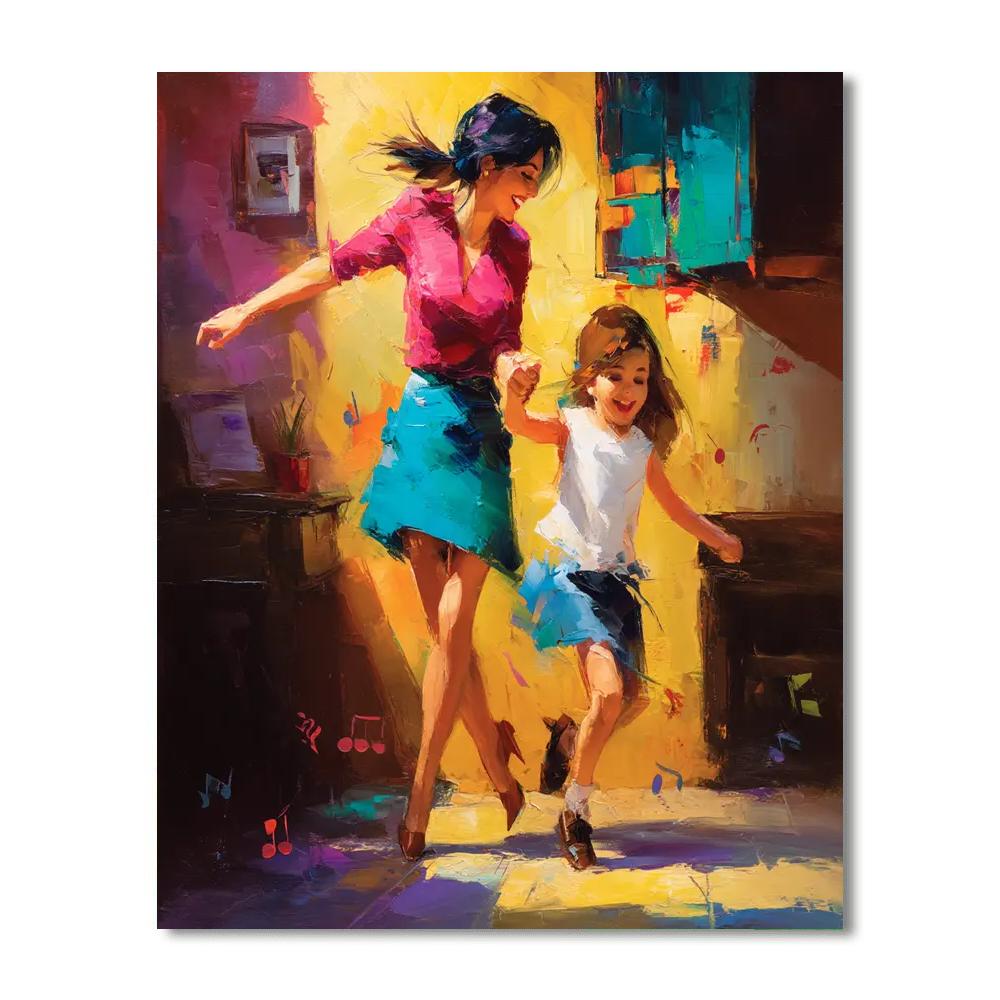 Dancing Through Life With Mom Painting Number Kit