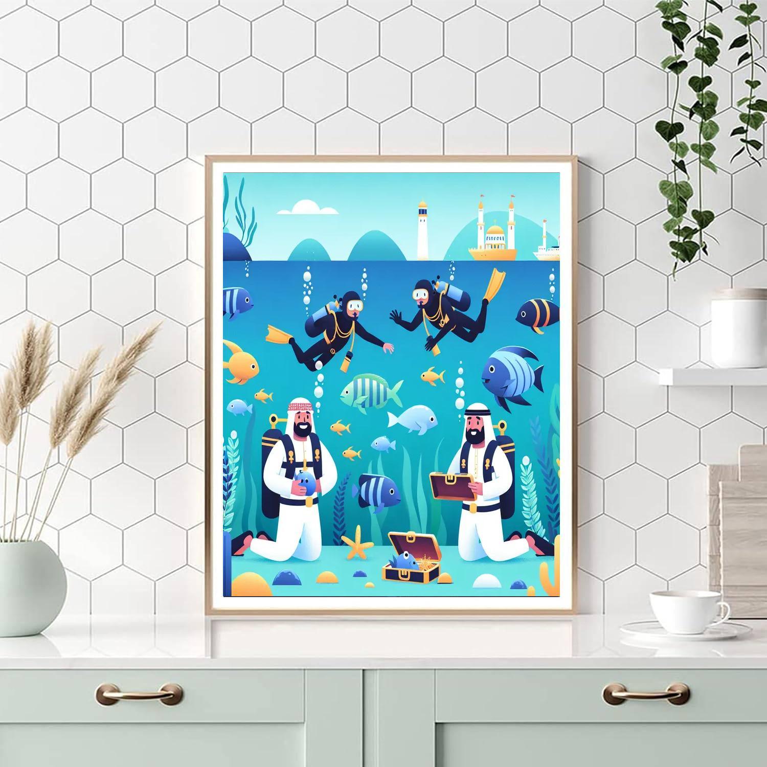 Ocean Deep Dive Numbered Painting Kits
