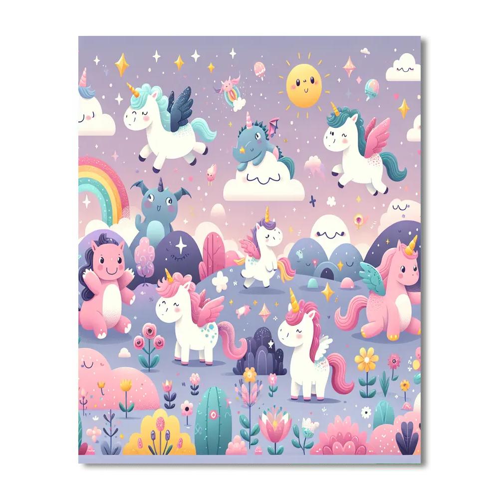 Magical Creatures Unleashed Numbered Painting Kits