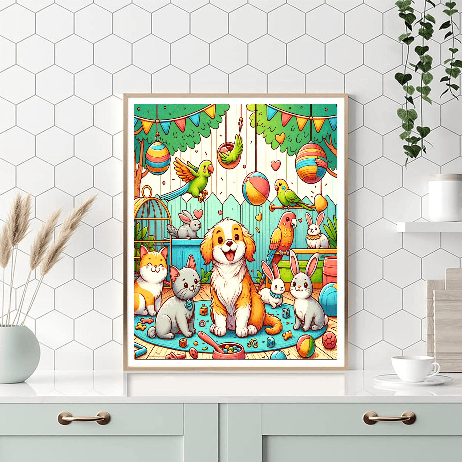 Cute Pets Day Paint By Numbers Kits