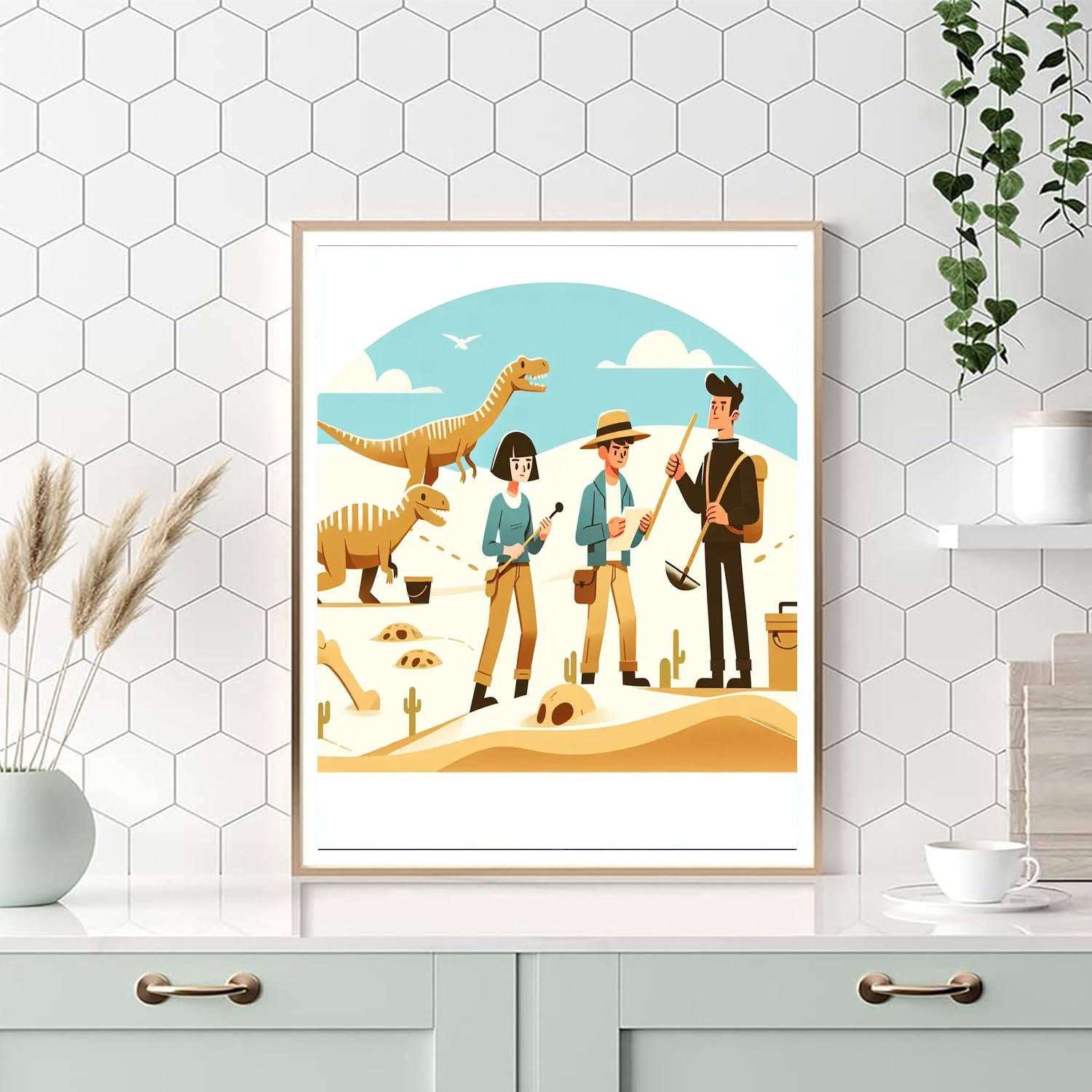 Dino Dunes Discovery Paint By Numbers Art