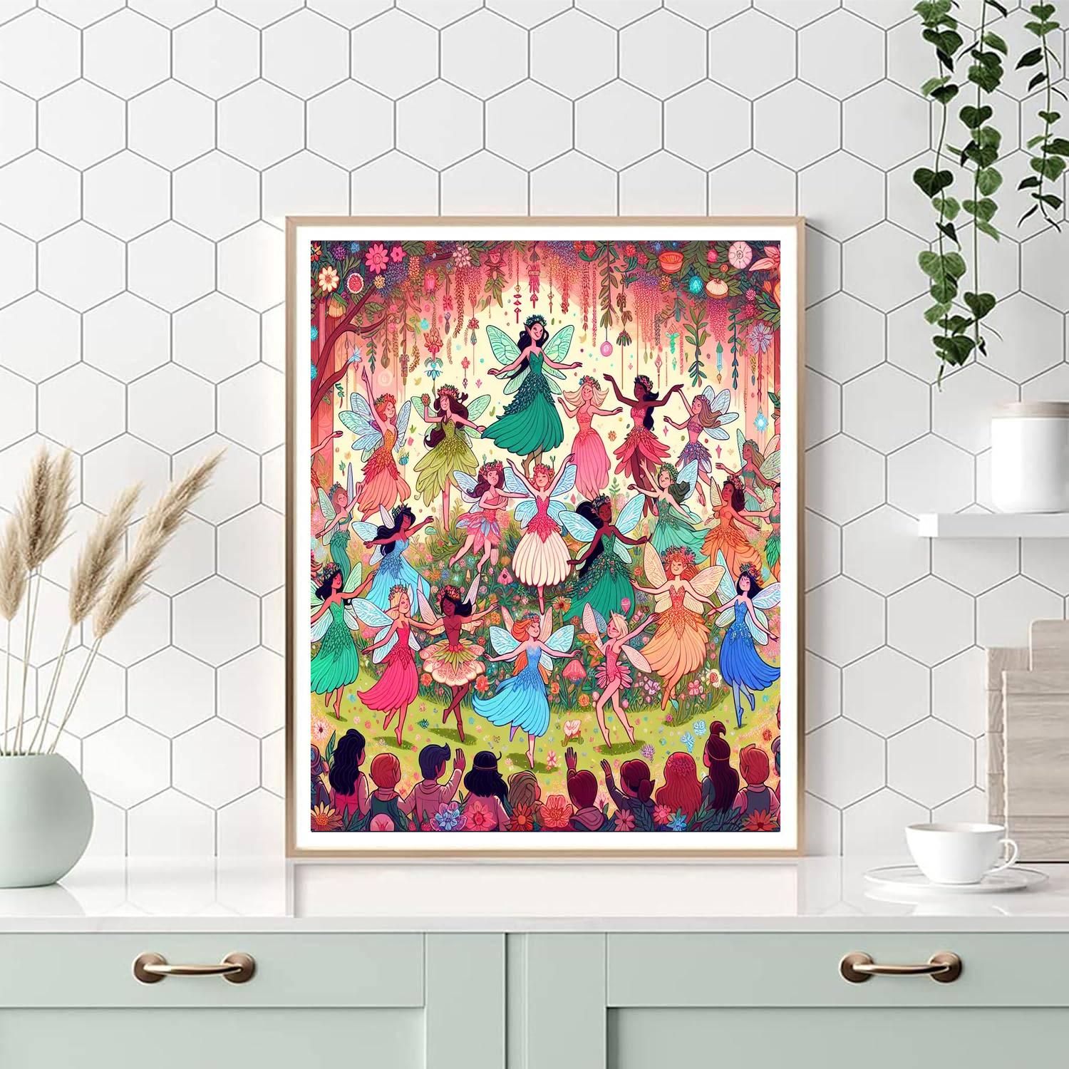 A Day In Fairyland Number Painting