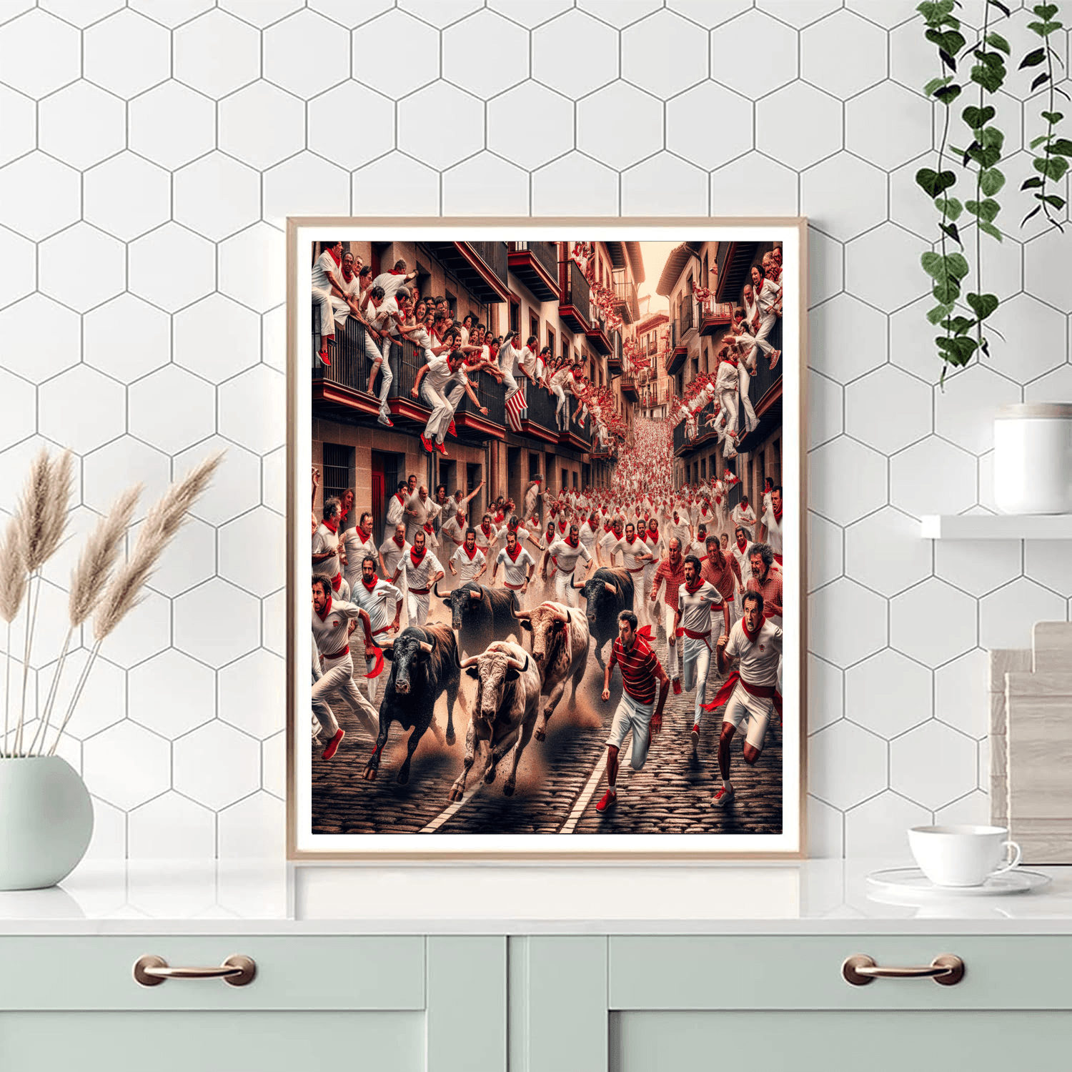 San Fermin Festival - Pamplona, Spain Numbered Painting Kits