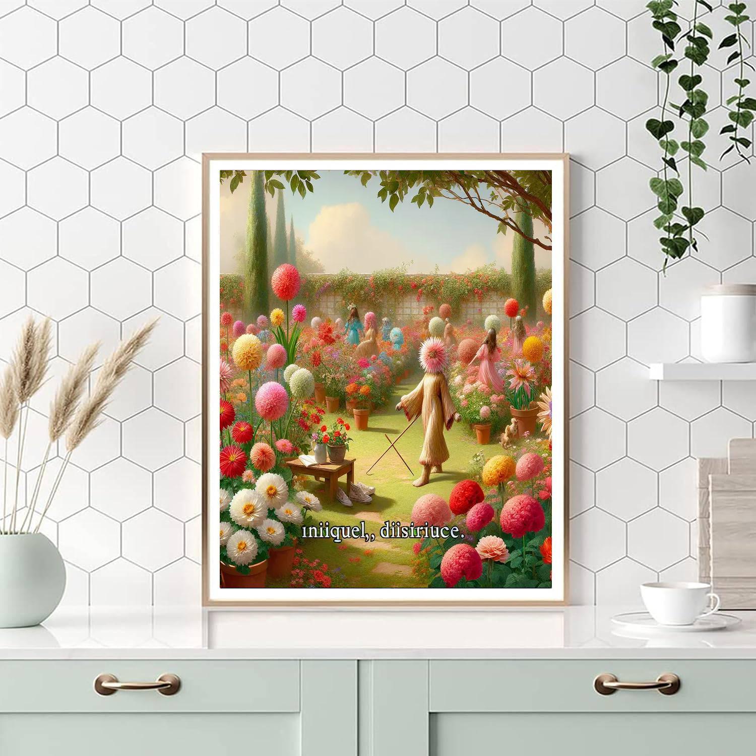 Minnie's Playful Garden Paint By Number