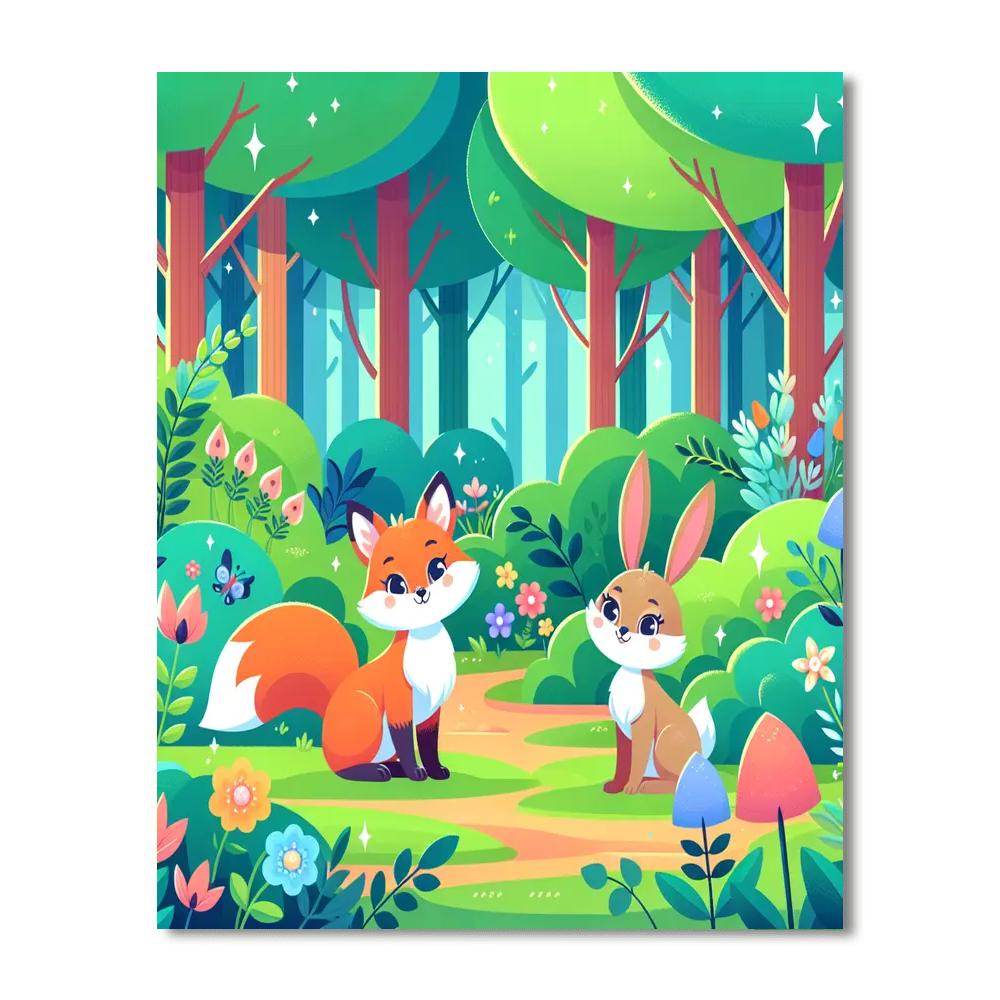 Forest Fables Number Painting