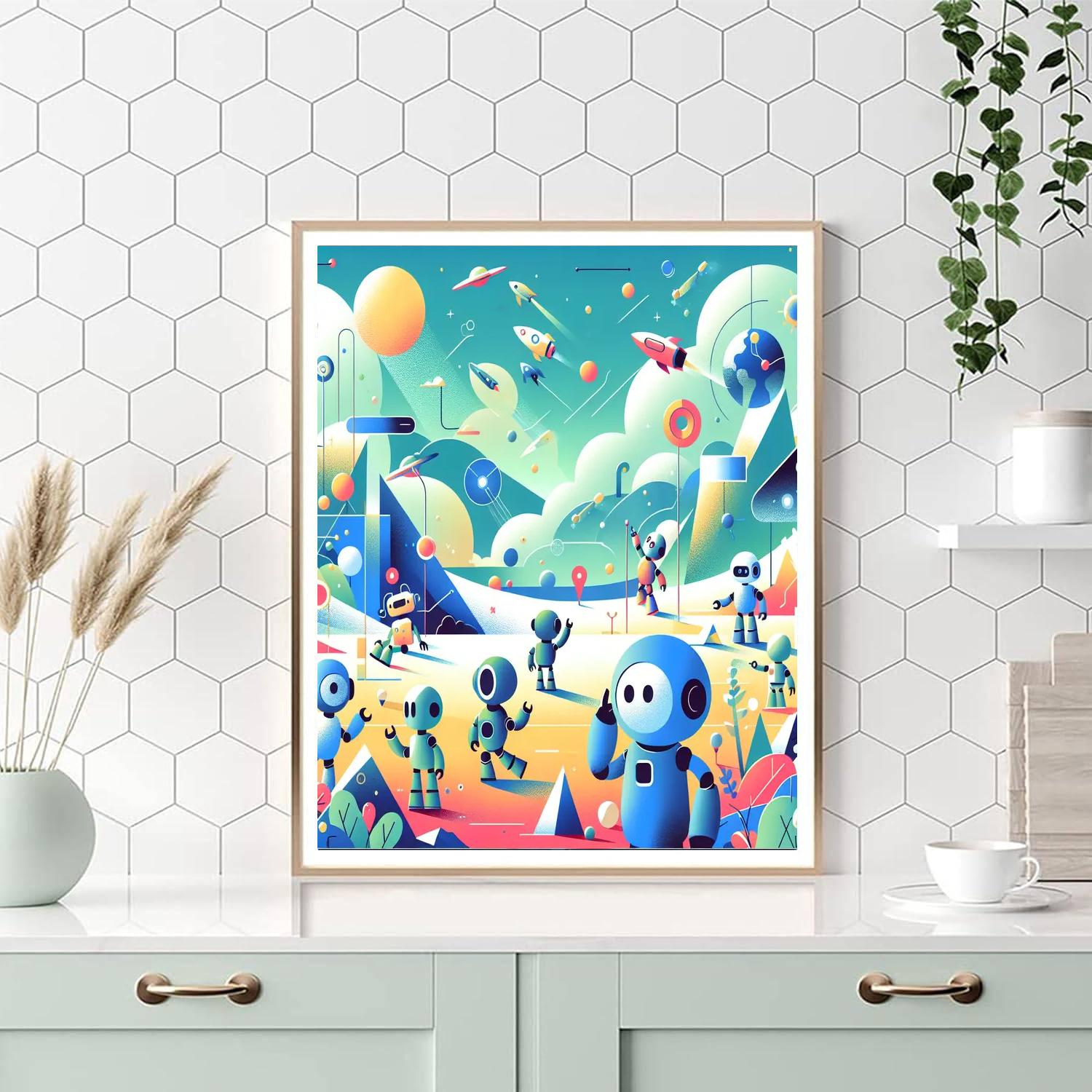 Robot Discovery Number Painting