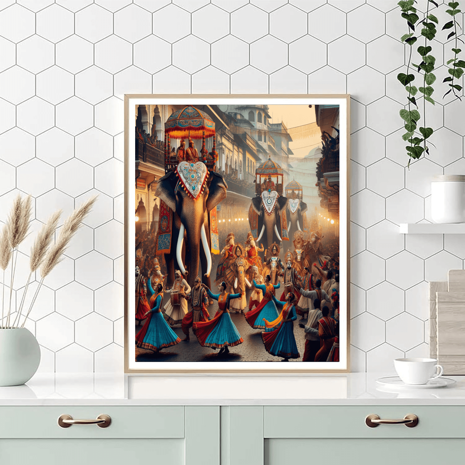 Kandy Esala Perahera - Kandy Painting By Numbers Kit