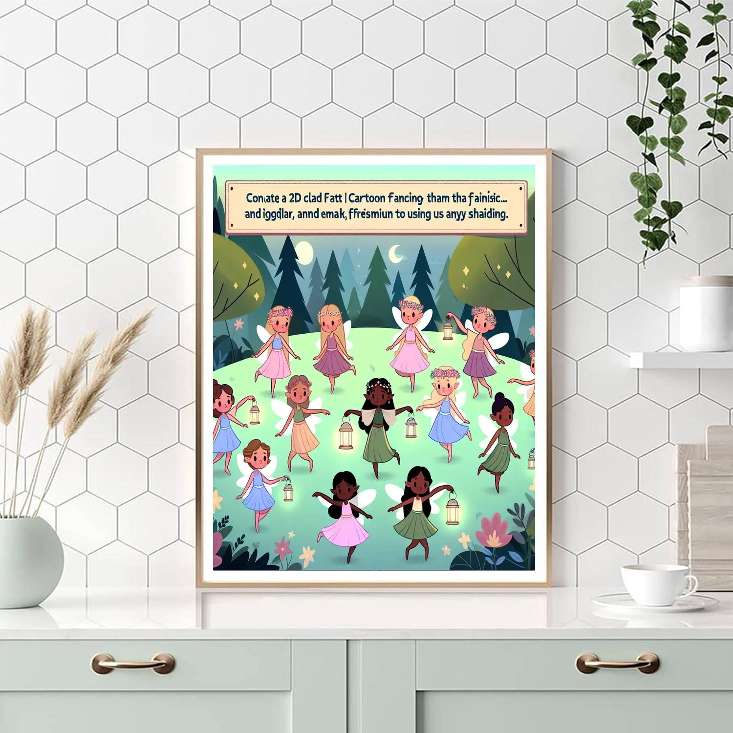 Forest Fairy Festivities Number Painting