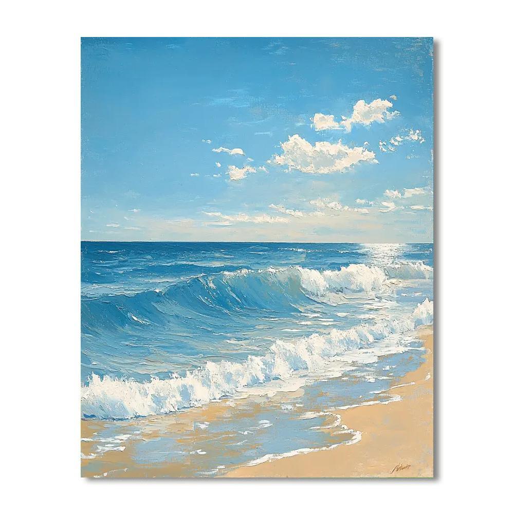 Winslow Homer Inspired Ocean's Tranquility  Painting By Numbers Kit