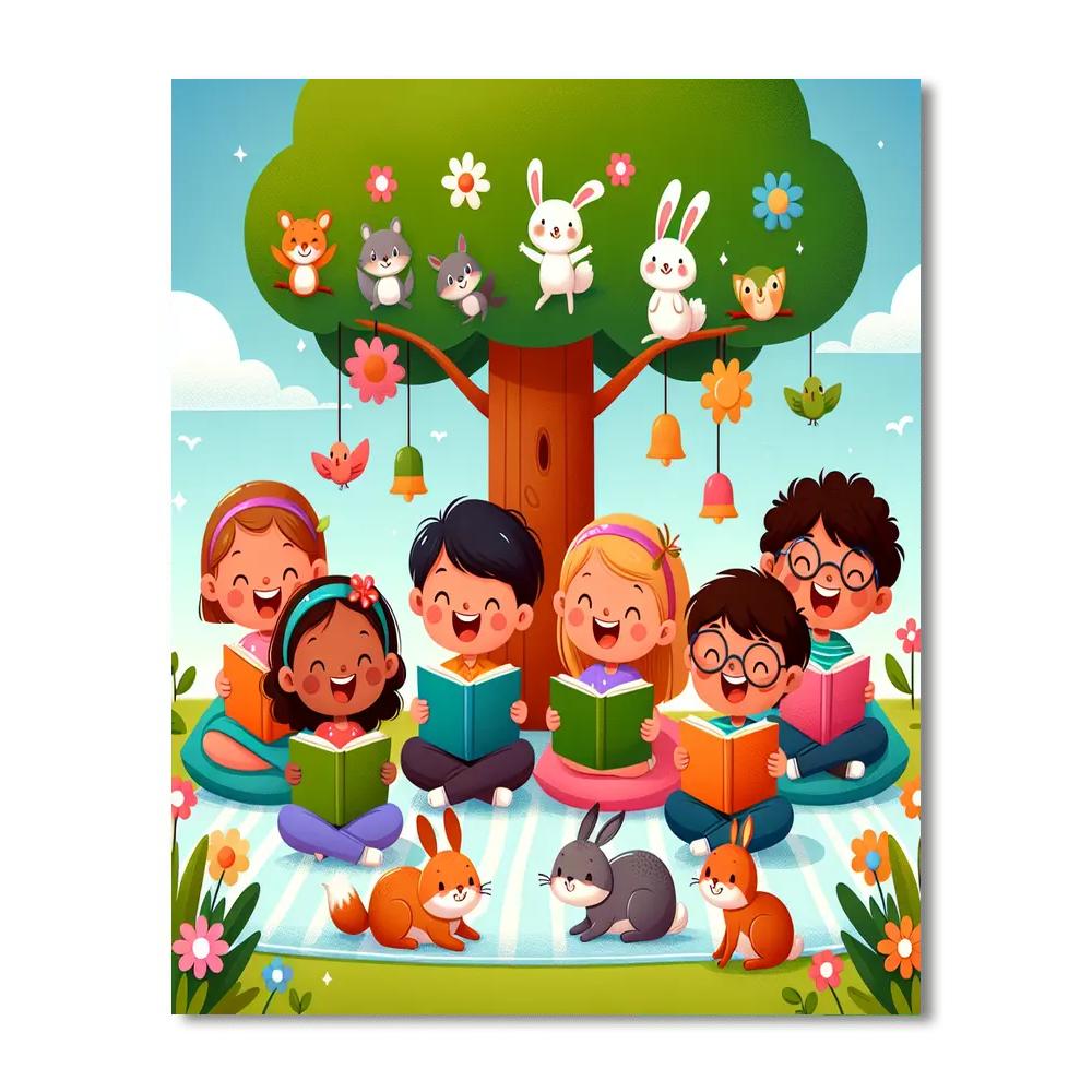 Charming Storytime Paint By Numbers Art