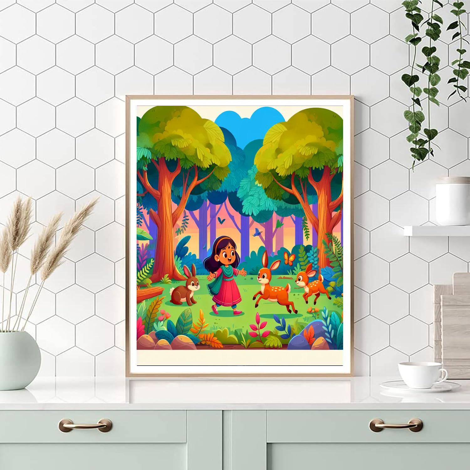 Woodland Creatures Adventure Paint By Number
