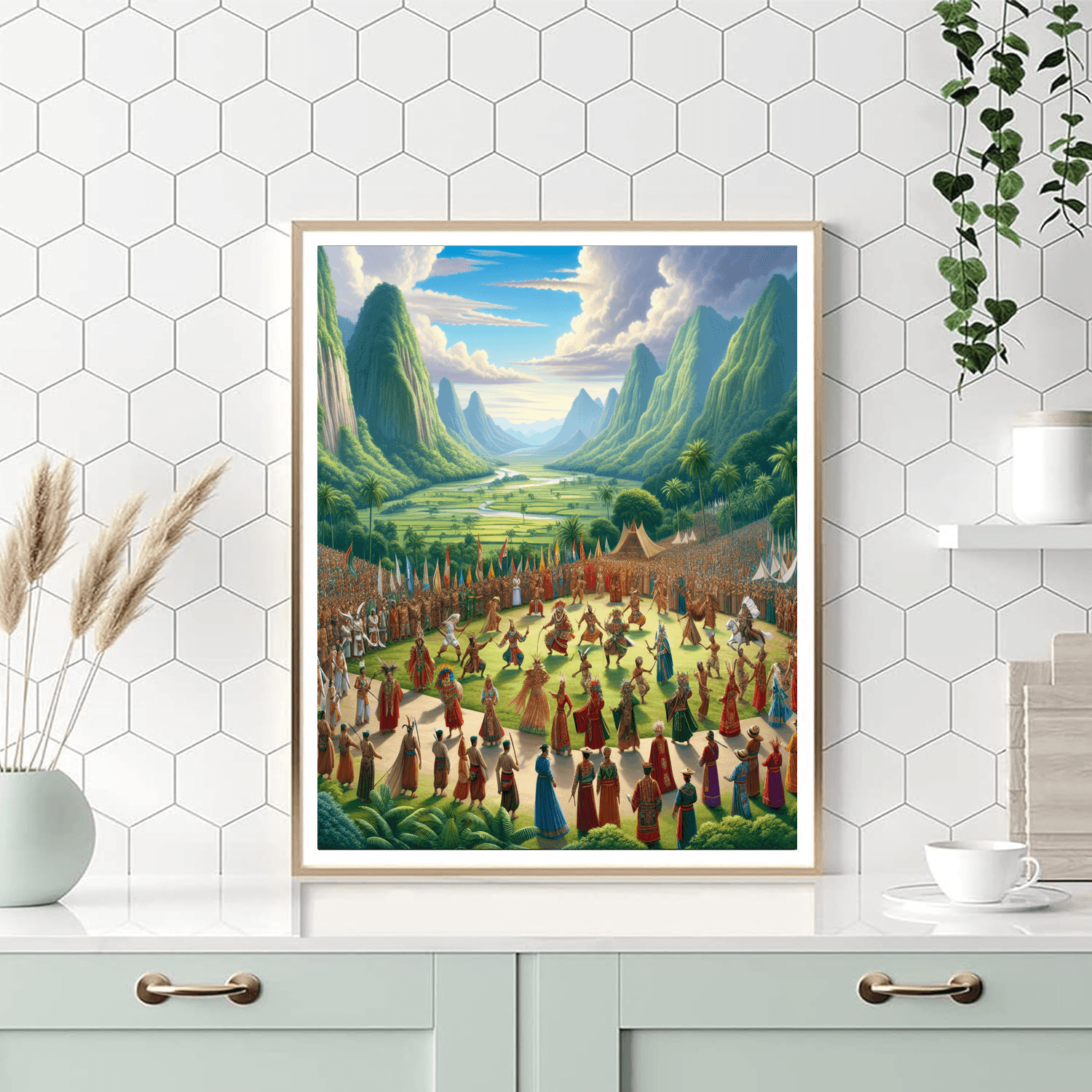 Baliem Valley Festival - Indonesia Paint By Numbers Kits