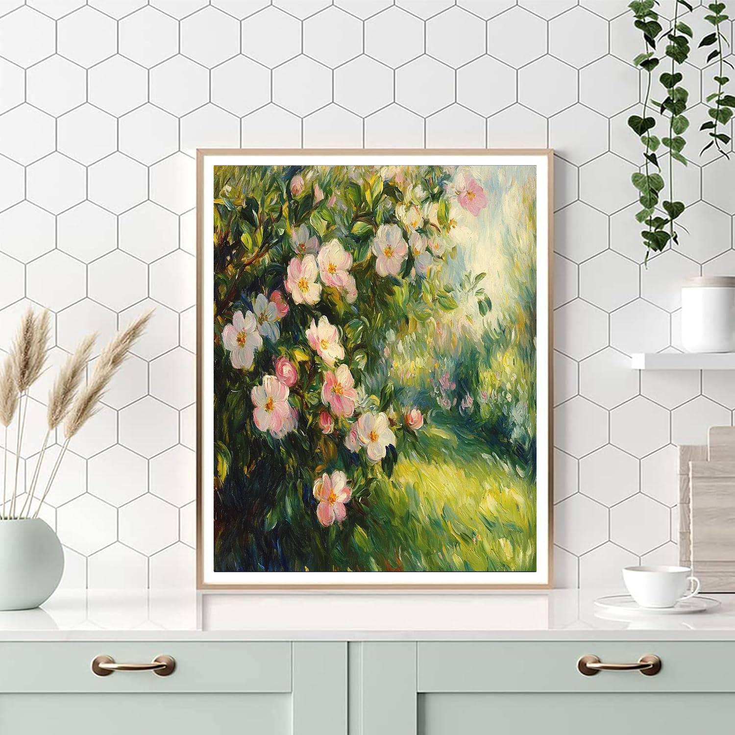 Renoir Inspired Springtime Orchard  DIY Paint By Numbers