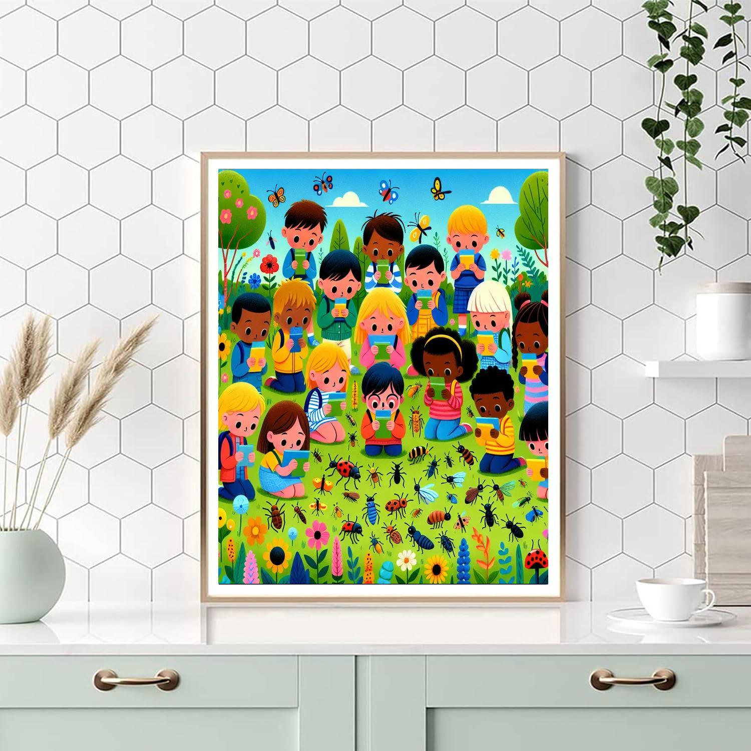 Insect Investigation Number Painting