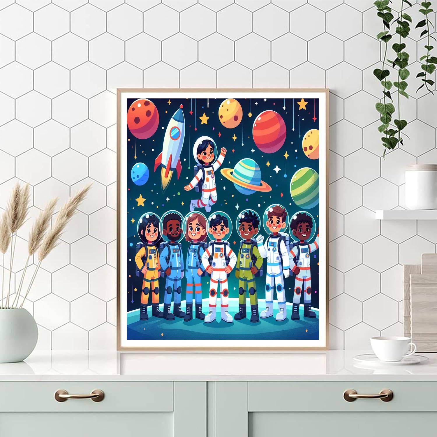 Galaxy Adventure Pals Number Painting